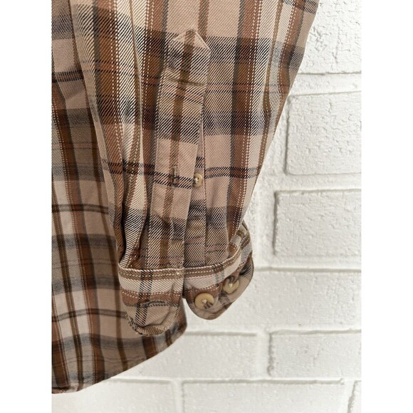 Carhartt Button Up Work Shirt Mens Medium Thick Heavy Cotton - Picture 5 of 9